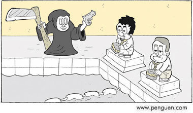 Cartoon: Death (medium) by gunberk tagged die,death,swim