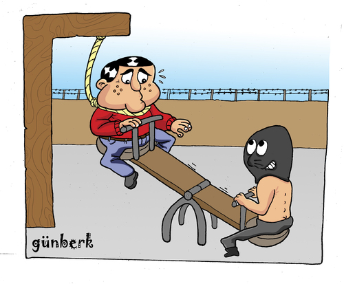 Cartoon: Executioner s way (medium) by gunberk tagged death