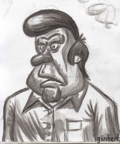 Cartoon: human (medium) by gunberk tagged man
