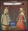 Cartoon: Modern love (small) by gunberk tagged love modern online lovers internet facebook pc