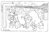 Cartoon: Matador (small) by gunberk tagged matador,bull,die,punishment,death