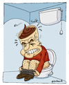 Cartoon: Sisyphe - Sisofos (small) by gunberk tagged sisofos toilet piss kaka camus brain etre varlk hi