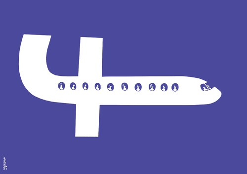 Cartoon: fb plane (medium) by Medi Belortaja tagged humor,people,travelers,plane,network,social,facebook,fb