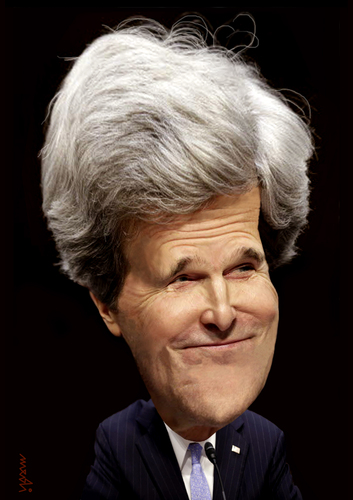 Cartoon: John Kerry (medium) by Medi Belortaja tagged usa,secretary,states,us,kerry,john