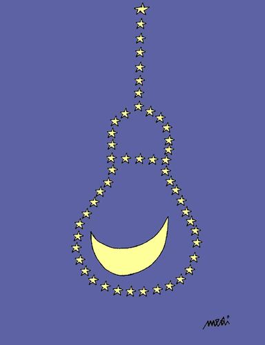 Cartoon: lamp of the night sky (medium) by Medi Belortaja tagged sky,night,stars,bulb