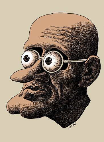 Cartoon: original glasses (medium) by Medi Belortaja tagged humor,eyball,eyes,glasses,original