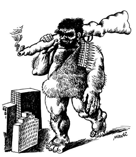 Cartoon: the next man of war (medium) by Medi Belortaja tagged genaration,evolution,peace,gun,weapons,war,man