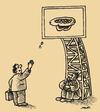 Cartoon: basketball (small) by Medi Belortaja tagged basketball money beggar beggary rich humor