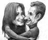 Cartoon: Bruni vs Sarkozy (small) by Medi Belortaja tagged bruni,vs,sarkozy