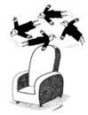 Cartoon: candidates for power (small) by Medi Belortaja tagged candidates,power,chair,politics,politicians,head