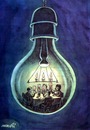 Cartoon: cheers (small) by Medi Belortaja tagged cheers bulb