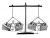 Cartoon: Corrupted Justice (small) by Medi Belortaja tagged corrupted,justice,money