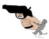Cartoon: hand the real (small) by Medi Belortaja tagged hand,gun,kill,killer,murder