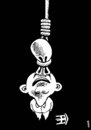 Cartoon: hanging nose (small) by Medi Belortaja tagged hang,hanging,nose,suicide