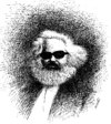 Cartoon: Marx (small) by Medi Belortaja tagged carl,marx