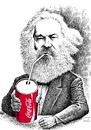 Cartoon: Marx drinking coke (small) by Medi Belortaja tagged karl,marx,marxism,communism,coke,consumption,drink,drinking,coca,cola,capitalism