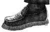Cartoon: massive shoes (small) by Medi Belortaja tagged mass,shoes,peoples,dictatorship,democracy,freedom
