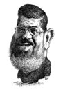 Cartoon: Mohamed Morsi (small) by Medi Belortaja tagged mohamed,morsi,president,egypt