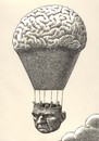 Cartoon: philosophical balloon (small) by Medi Belortaja tagged philosophical philisophy balloon head people think thinker intelligence