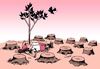 Cartoon: Pinocchio and bird (small) by Medi Belortaja tagged pinocchio bird nose trees environment humor
