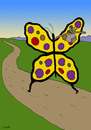 Cartoon: poor butterfly (small) by Medi Belortaja tagged poor,poverty,butterfly,migrant,immigration,emigrant