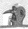 Cartoon: raining (small) by Medi Belortaja tagged raining,nose,tutelage,man,umbrella