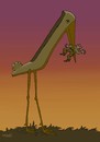 Cartoon: shoebird (small) by Medi Belortaja tagged shoe,bird,pelican,man,woman,wife,husband,food