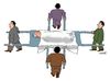 Cartoon: to the hopital (small) by Medi Belortaja tagged hospital,barrels,sick,first,aid