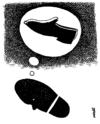 Cartoon: trace s dream (small) by Medi Belortaja tagged trace dream shoe