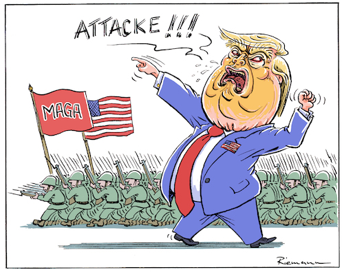 Cartoon: TACO (medium) by Riemann tagged trump,iran,krieg,taco,zick,zack,kurs,wankelmut,kopflos,irre,drohung,rückzug,cartoon,george,riemann,trump,iran,krieg,taco,zick,zack,kurs,wankelmut,kopflos,irre,drohung,rückzug,cartoon,george,riemann