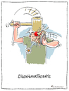 Cartoon: Eigenhumor (small) by Riemann tagged eigenurin,therapie,alternative,medizin,humor,holzhammer,cartoon,george,riemann