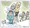 Cartoon: Einer Geht Noch... (small) by Riemann tagged ost,ukraine,krise,putin,eu,merkel,russland,politik,kreml,donezk,separatisten,krieg,europa,ice,bucket,challenge,cartoon,george,riemann