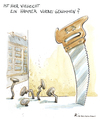 Cartoon: Hammerhart (small) by Riemann tagged hammer,säge,nägel,strasse,werkzeug,handwerker,cartoon,george,riemann