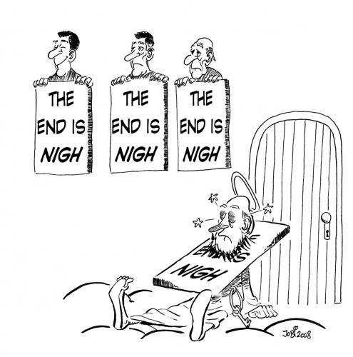 Cartoon: The end is nigh (medium) by jobi_ tagged end,nigh,