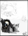 Cartoon: Batbaby studies (small) by halltoons tagged batman batbaby comic character