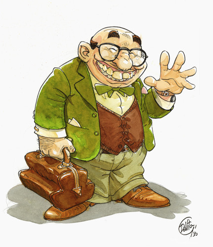 Cartoon: bye bye doctor (medium) by giuliodevita tagged giulio,de,vita,bye