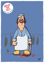 Cartoon: Der Schlachter (small) by luftzone tagged thomas,luft,beruf,welt,schlachter,fleischer,beil,tier,rind,lustig