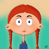 Cartoon: Mädchen mit Zöpfen (small) by luftzone tagged thomas,luft,illustration,mädchen,girl,zöpfe,hair,haare,pigtails,jung,young