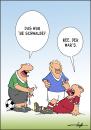 Cartoon: Schwalbe (small) by luftzone tagged cartoon fussball ball football soccer sport schiedsrichter mann fußballer