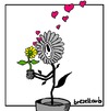 Cartoon: Blumenkind (small) by brezeltaub tagged blumenkind,flowerpower,flower,power,hippie,gothic,nightmare,brezeltaub,mutterliebe,mutterherz