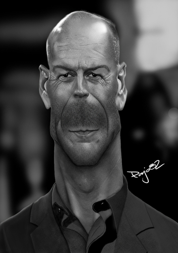 Cartoon: Bruce Willis (medium) by Pajo82 tagged bruce,willis