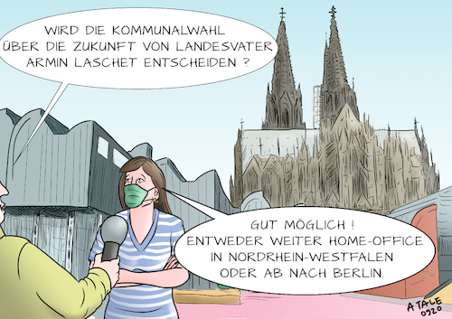 Cartoon: Weiter im Home-Office? (medium) by Ago tagged nordrhein,westfalen,kommunalwahlen,stimmungstest,lokalpolitik,versus,landes,und,bundespolitik,ministerpräsident,armin,laschet,bewerber,cdu,vorsitz,kanzlerkandidatur,konkurrenten,bekanntheitsgrad,sympathiewerte,offenes,rennen,csu,markus,söder,friedrich,merz,norbert,röttgen,köln,umfrage,home,office,corona,landesvater,politik,caricature,karikatur,cartoon,pressezeichnung,illustration,tale,agostino,natale,nordrhein,westfalen,kommunalwahlen,stimmungstest,lokalpolitik,versus,landes,und,bundespolitik,ministerpräsident,armin,laschet,bewerber,cdu,vorsitz,kanzlerkandidatur,konkurrenten,bekanntheitsgrad,sympathiewerte,offenes,rennen,csu,markus,söder,friedrich,merz,norbert,röttgen,köln,umfrage,home,office,corona,landesvater,politik,caricature,karikatur,cartoon,pressezeichnung,illustration,tale,agostino,natale