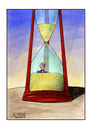Cartoon: As time goes by (small) by Ago tagged sanduhr sand rieseln hourglass getting old altern alter vergänglichkeit zeit schicksal ablaufen sterben tod senioren rente