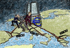 Cartoon: Kontinentaldrift (small) by Ago tagged eu europa schuldenkrise finanzkrise euro krise schulden rettung rettungsschirm griechenland italien spanien portugal merkel sarkozy monti ezb