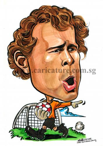 Cartoon: Caricature of Jens Lehman (medium) by jit tagged caricature,of,jens,lehman