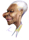 Cartoon: Nelson Mandela (small) by besikdug tagged besik dug georgia karikatura mandela nelson