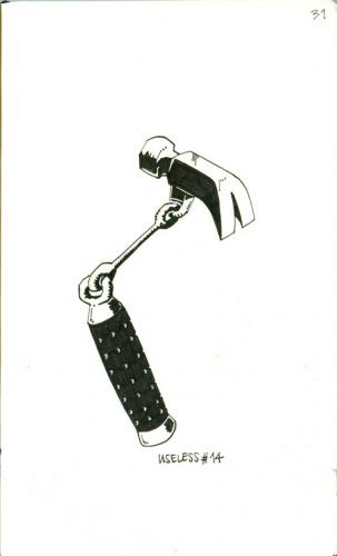 Cartoon: Useless 14 (medium) by freekhand tagged useless,tools,screw,nutzlos,werkzeug,verbogen,krümmung,zwecklos,zweck,effektivität,hammer
