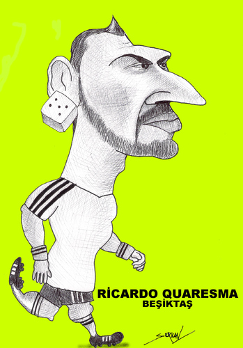 Cartoon: RICARDO QUARESMA (medium) by serkan surek tagged surekcartoons