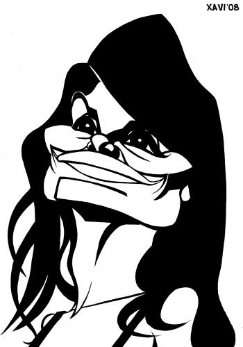 Cartoon: Penelope Cruz (medium) by Xavi dibuixant tagged penelope,cruz,actress,cinema,film,illustration,kariaktur,portrait,frau,penelope cruz,schauspielerin,hollywood,film,kino,star,penelope,cruz