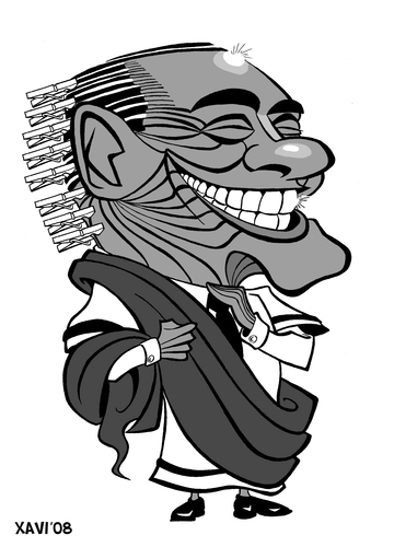 Cartoon: Silvio Berlusconi (medium) by Xavi dibuixant tagged politics,europe,italy,berlusconi,silvio,silvio,berlusconi,italien,karikatur,mann,ministerpräsident,politiker,korruption,falten,wäscheklammern,silvio berlusconi